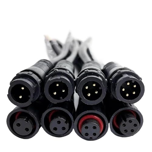 MKXOALNR 5/20Pcs M12 Waterproof 2 3 4 5 Pin IP67 Cable Wire for LED Strips Male and Female Jack 20cm Length Connector Quick Lock CHELBOOYIN(Female,5 PCS_11) von MKXOALNR