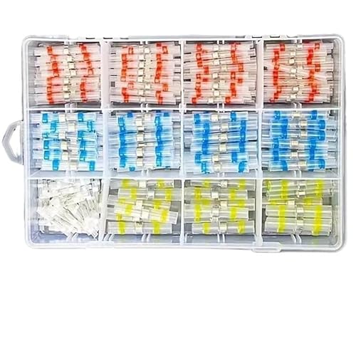 MKXOALNR 50/250/300/800pcs Practical Electrical Waterproof Seal Heat Shrink Butt Terminals Solder Sleeve Wire Connectors CHELBOOYIN(50PCS) von MKXOALNR