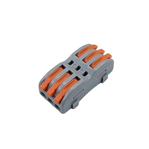 MKXOALNR Cable Wire Connector 222-421 2 3 Pin Splicing Push In Wiring Terminal Blocks Led Compact Fast Connectors CHELBOOYIN(423A,Taglia unica) von MKXOALNR