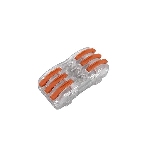 MKXOALNR Cable Wire Connector 222-421 2 3 Pin Splicing Push In Wiring Terminal Blocks Led Compact Fast Connectors CHELBOOYIN(423W,100PCS) von MKXOALNR