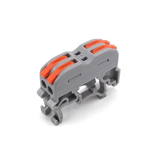 MKXOALNR Din Rail Wire Connector Color 211 212 Fast Compact Cable LED Conector Wiring Conductor Push-in Terminal Block CHELBOOYIN(11,One Size) von MKXOALNR