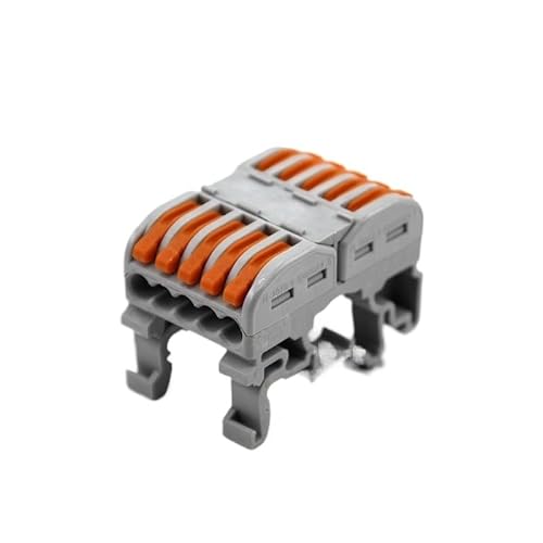 MKXOALNR Din Rail Wire Connectors Cut Off Fast Compact Cable LED Connector Wiring Conductor Push-in Terminal Block CHELBOOYIN(455,30PCS) von MKXOALNR