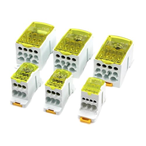 MKXOALNR Distribution Unipolar Junction Branch line Box Wire Electrical Connector Din Rail Terminal Block 80A/125A/160A/250A/400/500A CHELBOOYIN(13,UKK400A) von MKXOALNR