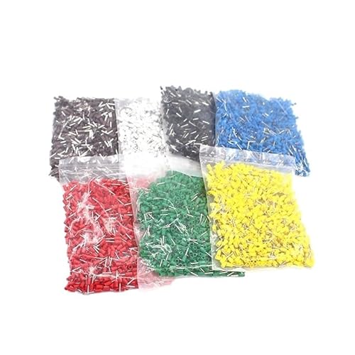 MKXOALNR E10-12 1000pcs Insulated Cord End Terminal Crimp Ferrules Crimping Terminals Wire Connector for 0.75mm2 CHELBOOYIN(13) von MKXOALNR