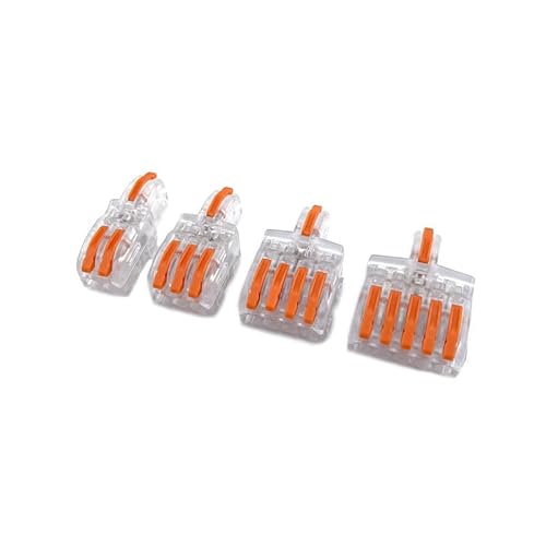 MKXOALNR F12 Wire Connector Electrical Fast Wire Splitter Wiring Cable Terminal Block Conductor LED Strip Quick Conectors CHELBOOYIN(6,3PCS_F12(2P)) von MKXOALNR