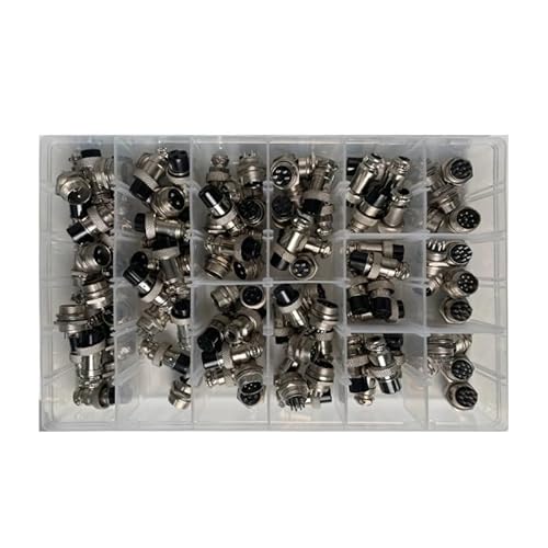 MKXOALNR GX16 KIT 2 3 4 5 6 7 8 9 10P Nut Type Male&Female Aviator Socket CircularElectric Wire Panel Connector Set CHELBOOYIN(F Set,1 Set) von MKXOALNR