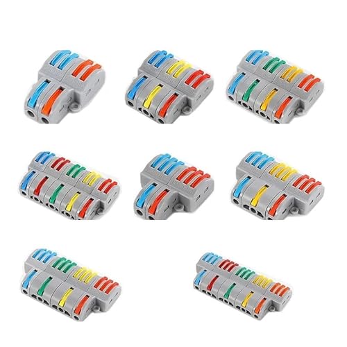 MKXOALNR SPL-2 Fast 2-In 2-Out, 3-In 6-Out Wiring Terminals 2-Position 2/3/4/5 pin Docking Connectors Wire Connectors Plug-In Waterproof CHELBOOYIN(FD-510,1000PCS) von MKXOALNR