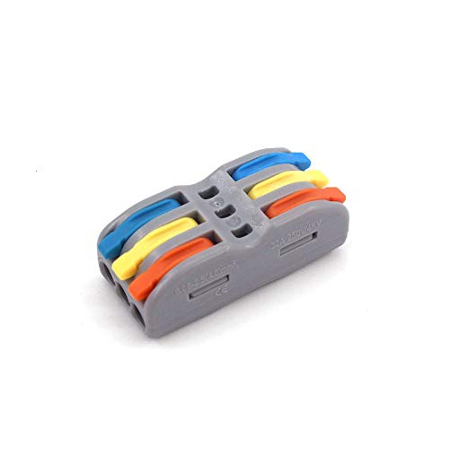 MKXOALNR Wire Connector Color 222-412 413 223 Fast Compact Conectors Wiring Conductor Push-in Terminal Block LED Conector CHELBOOYIN(3,50Pcs) von MKXOALNR