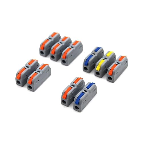 MKXOALNR Wire Connector Compact Conductor Led Strip Lighting Splice Quick Push-in Cable Splicing Terminal Blocks CHELBOOYIN(SPL-3MC,30PCS) von MKXOALNR