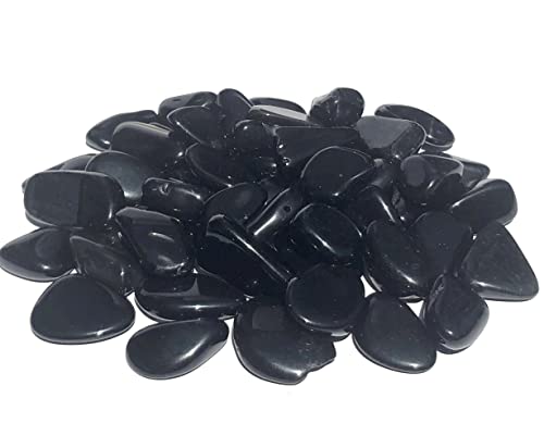 MKÖPKE schwarzer Obsidian Trommelsteine - 100 g Edelsteine »Beschützer aus Feuer und Wasser« Mini I Gr. S von MKöpke