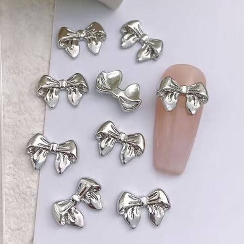 10pcs 3D Legierung Schmetterlingsnagelbrand Metallic Schmetterling Diamonds Schmetterlingsnägelkunst Strauchsturm Schmetterlinge von MLWSKERTY