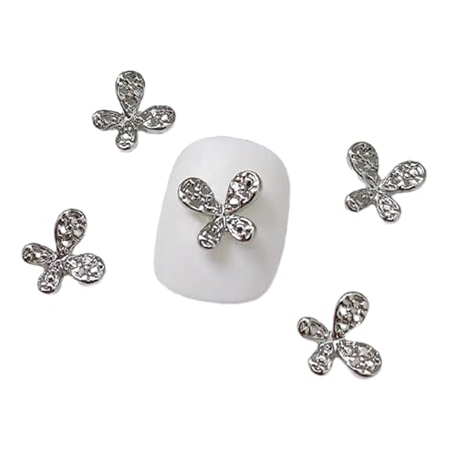 10pcs 3D Legierung Schmetterlingsnagelbrand Metallic Schmetterling Diamonds Schmetterlingsnägelkunst Strauchsturm Schmetterlinge von MLWSKERTY