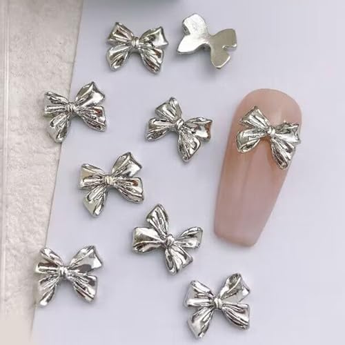 10pcs 3D Legierung Schmetterlingsnagelbrand Metallic Schmetterling Diamonds Schmetterlingsnägelkunst Strauchsturm Schmetterlinge von MLWSKERTY