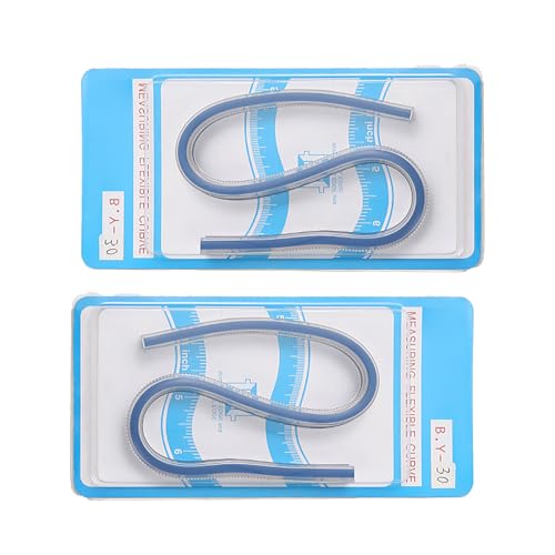 2pcs Flexibles Messband Soft PVC Messung Herrscher Designing Lineal Für Kleidungsmuster Zur Schneiderung von MLWSKERTY