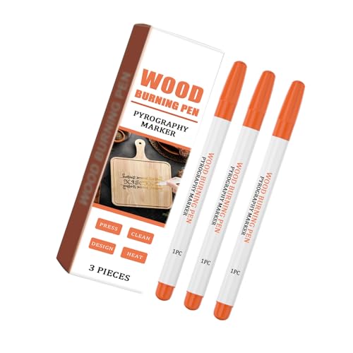 3 PCs/Set Holzbrennstift Scorch Pyography Marker Scorch Stift Marker Holzbrennmarker Einfach Zu Bedienen von MLWSKERTY