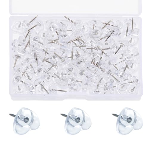 50/100/150Pcs Dekorative Herz Push Pins Für Büro Schule Pinnwand Pin Karte Pins Kork Pinnwand Reißzwecken von MLWSKERTY