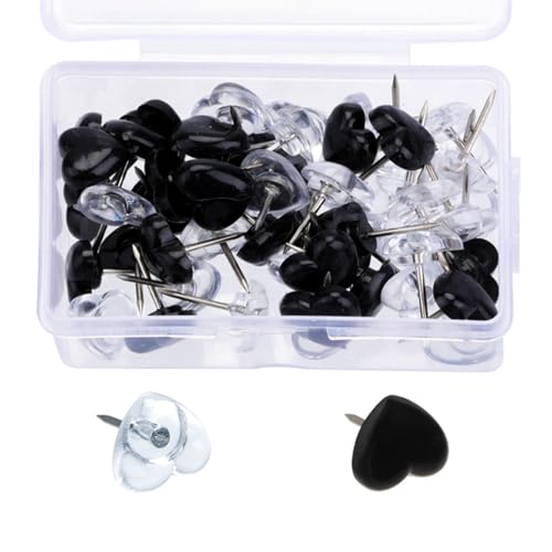 50/100/150Pcs Dekorative Herz Push Pins Für Büro Schule Pinnwand Pin Karte Pins Kork Pinnwand Reißzwecken von MLWSKERTY