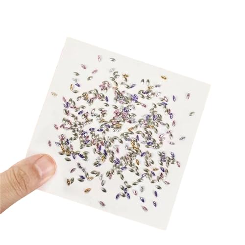 50/500 Stück unregelmäßig geformte Strasssteine, Nagelkunst-Aufkleber für Nagelkunst-Schmuck von MLWSKERTY