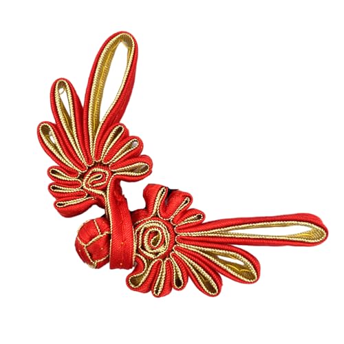 Blumenform Chinesischer Cheongsam Knoten Knopfverschluss Bandverschluss Kostüm Hemd Anzug Nähen Bastelzubehör von MLWSKERTY