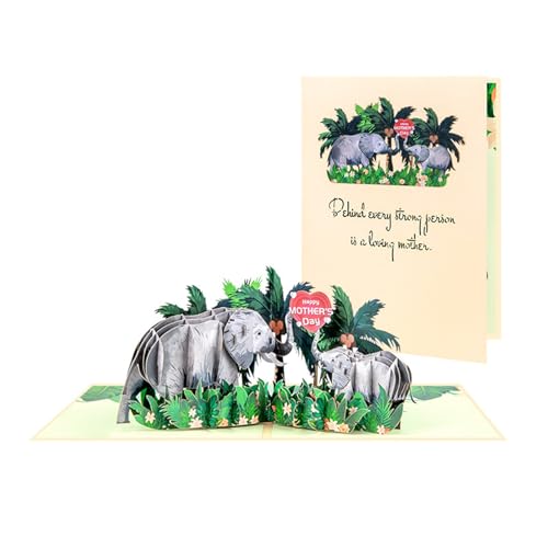 MLWSKERTY 3D Elefant Popup Karte Für Geburtstag Muttertag Valentinstag Vielen Dank Mit Umschlag Und Abnehmbarem Notensatz MLWSKERTY 3D Elefant Popup Karte Für Geburtstag Muttertag Valentinstag Vielen Dank Mit Umschlag Und Abnehmbarem Notensatz von MLWSKERTY