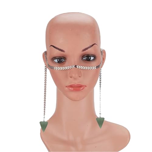 MLWSKERTY Coole Gesichtskette Mit Pfeil Anhänger Kopfschmuck Zubehör Auf Der Nase Kostüm Körperschmuck Für Halloween Weihnachten Party Party Zubehör von MLWSKERTY