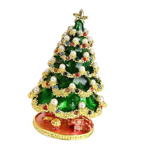 MLWSKERTY Elegante Weihnachtsbaum Schmuckschatulle Dekorative Weihnachtsbaum Schmuck Zarter Schmuck Aufbewahrungsbehälter von MLWSKERTY