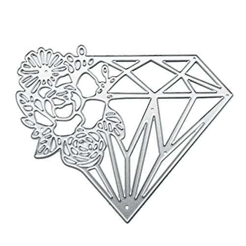Metall-Stanzformen mit Rosen-Diamanten, für Scrapbooking, Alben, Papierkarten, Vorlage, Bastelarbeiten, Dekoration von MLWSKERTY
