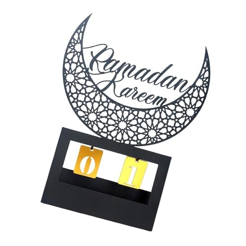 Ramadans Countdown Kalender Acryl Eid Mubaraks Ornament Desktop Dekoration Für Den Heimgebrauch Festival Display Ornament von MLWSKERTY