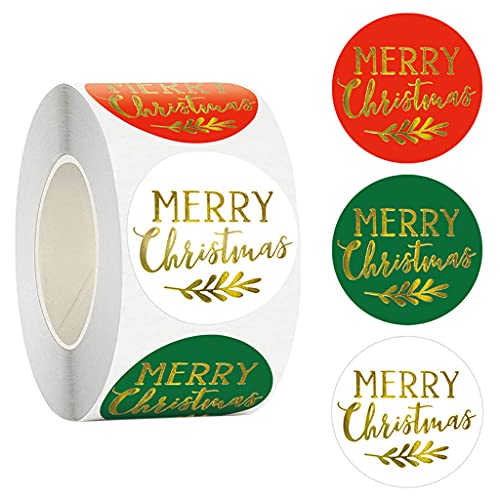 Rolle Stück Weihnachts Geschenkpapier Etikettenaufklebern Namenskarten Weihnachtsparty Zubehör von MLWSKERTY