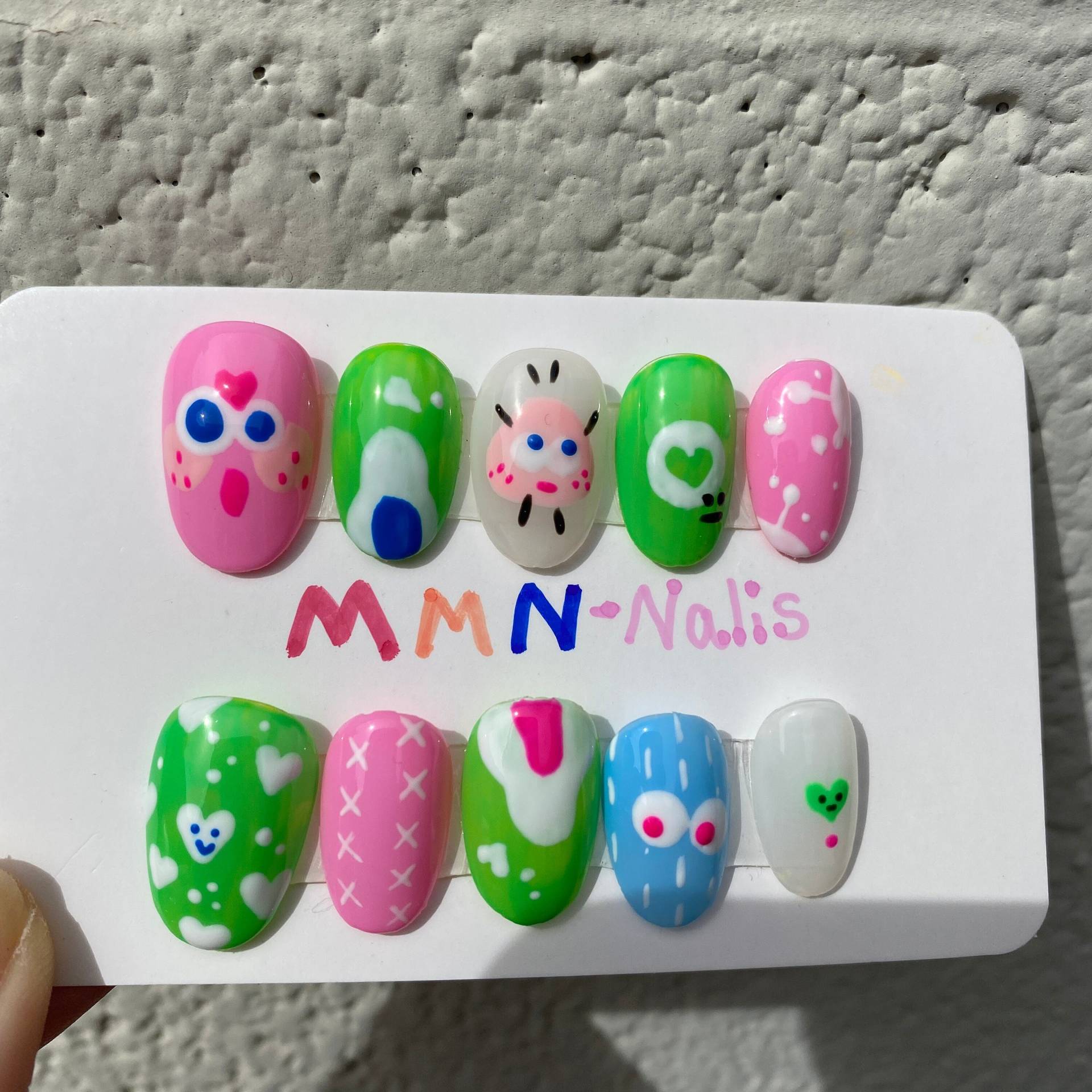 Nagelpresse/Kawaii Nägel Cartoon Kunstnägel von MMNnails