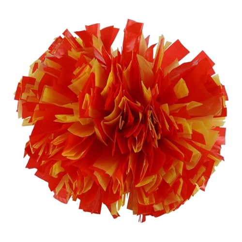 MMYUAK Cheerleader Pompons 2 STÜCKE Cheerleader Pompom Mädchen Griff Stil Jubeln Ball Blume Sport Spiel Vocal Dance Party Konzert Dekorateur Requisiten(Color10) von MMYUAK