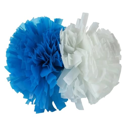 MMYUAK Cheerleader Pompons 2 STÜCKE Cheerleader Pompom Mädchen Griff Stil Jubeln Ball Blume Sport Spiel Vocal Dance Party Konzert Dekorateur Requisiten(Color11) von MMYUAK