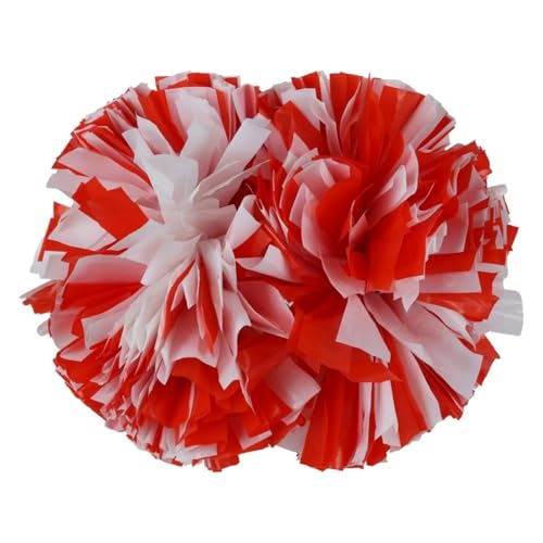 MMYUAK Cheerleader Pompons 2 STÜCKE Cheerleader Pompom Mädchen Griff Stil Jubeln Ball Blume Sport Spiel Vocal Dance Party Konzert Dekorateur Requisiten(Color17) von MMYUAK