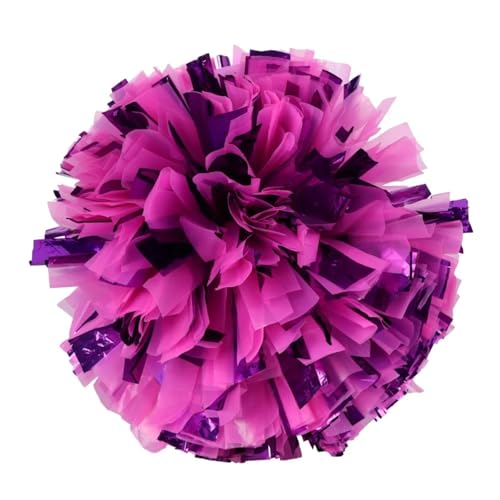 MMYUAK Cheerleader Pompons 2 STÜCKE Cheerleader Pompom Mädchen Griff Stil Jubeln Ball Blume Sport Spiel Vocal Dance Party Konzert Dekorateur Requisiten(Color3) von MMYUAK