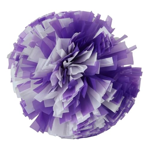 MMYUAK Cheerleader Pompons 2 STÜCKE Cheerleader Pompom Mädchen Griff Stil Jubeln Ball Blume Sport Spiel Vocal Dance Party Konzert Dekorateur Requisiten(Color8) von MMYUAK