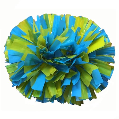 MMYUAK Cheerleader Pompons 2Pcs 38cm Sport Pom Poms Baton Griff Party Dekoration Cheerleading Pompoms(Color3) von MMYUAK