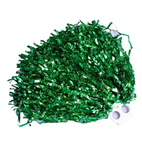 MMYUAK Cheerleader Pompons 2Pcs Cheerleading Pom Poms Hand Cheerleader Pompons for Sport(Green) von MMYUAK