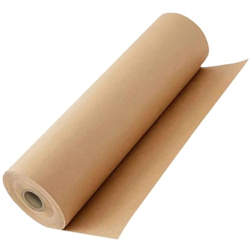 MMYUAK Packpapier 1 Rolle Geschenkpapier Bastelpapier Braun Kraftpapier Rolle DIY Basteln Papierherstellung von MMYUAK