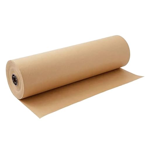 MMYUAK Packpapier 11,8 Zoll 30 m braune Kraftpapierrolle Kraftpapier Geschenkpapier for Kunsthandwerk Geschenkverpackung von MMYUAK