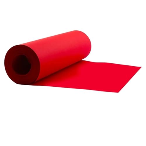 MMYUAK Packpapier 30CM braunes Kraftpapier for Verpacken von Geschenken for Kunsthandwerk, Bodenbelag, Wand(Red,30cmx10m) von MMYUAK