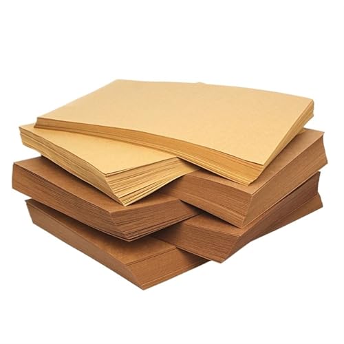 MMYUAK Packpapier 70-200 g/m², 20 Stück, A3, braunes Kraftpapier for Selbermachen, Kartenherstellung, Bastelpapier, Dicke Pappe, Karton(160gsm 20pcs) von MMYUAK