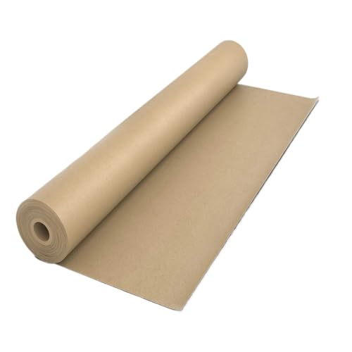 MMYUAK Packpapier Kraftpapier braun for Geschenkverpackungen Verpackungsrolle for Kunsthandwerk Bodenbelag Wand(30cmx5m Brown) von MMYUAK