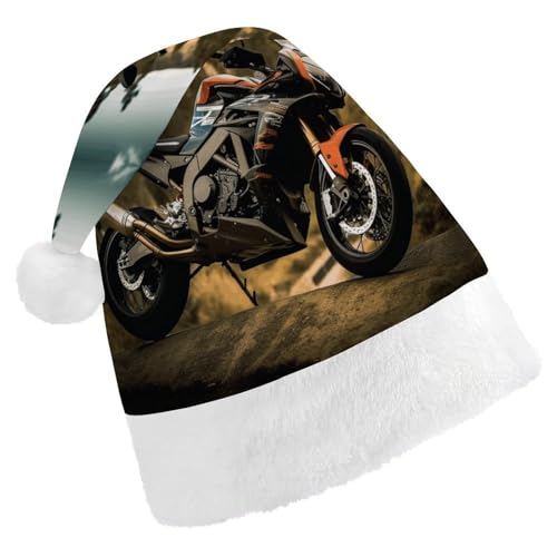 MNBVKL Weihnachtsmütze, Sport, Motorrad, bedruckte Weihnachtsmütze, Erwachsenen-Weihnachtsmütze, multifunktionale Weihnachtsmütze von MNBVKL