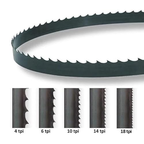 2360 mm / (6 mm, 12 mm, 15 mm) / 0,5 mm / (4 Zähne, 6 Zähne) Bandsägeblatt for Bandsäge BASA 3, 3 Stück(2360x12x0.5mm 4T) von MNUPL