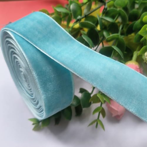 Samtband für Hochzeit, Weihnachten, Geschenkverpackung, Schleifenherstellung, Blumenstrauß, Basteln, Dekoration, 25 mm, 4,5 m von MO SHENG ACCESSORY