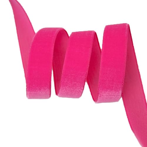 Samtband für Hochzeit, Weihnachten, Geschenkverpackung, Schleifenherstellung, Blumenstrauß, Basteln, Dekoration, 25 mm, 4,5 m von MO SHENG ACCESSORY