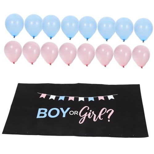 1 Satz Gender Reveal Luftballons Ballon Für Gender Duschdekorationen Latex Luftballons Gender Reveal Dekorationsballons Gender Reveal Partyzubehör Partyballons Emulsion MOBUTOFU von MOBUTOFU