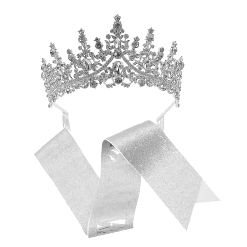 MOBUTOFU 1 Set Kristallkronenband, Dekorative Kronenschärpe, Geburtstagskrone Und Schärpe Für Frauen, Happy Birthday Krone, Diademe Für Frauen, Geburtstagszubehör, Happy Birthday Tiara MOBUTOFU 1 Set Kristallkronenband, Dekorative Kronenschärpe, Geburtstagskrone Und Schärpe Für Frauen, Happy Birthday Krone, Diademe Für Frauen, Geburtstagszubehör, Happy Birthday Tiara von MOBUTOFU