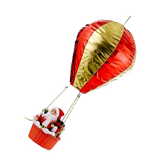 MOBUTOFU Weihnachtsmann Heißluftballon Festliche Weihnachtsdekoration Für Die Decke Perfekte Xmas Ornament Für Festliche Anlässe Und Weihnachtsfeier Deko von MOBUTOFU