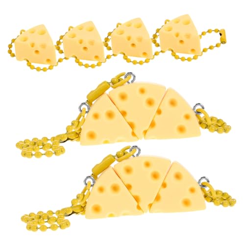 MOBUTOFU 10St Käseornamente käseform käse-geschenkideen Plüschschlüssel süße Schlüsselanhänger für Autoschlüssel tortendeko einschulung charms anhänger süßer Schlüsselanhänger Käse-Anhänger von MOBUTOFU